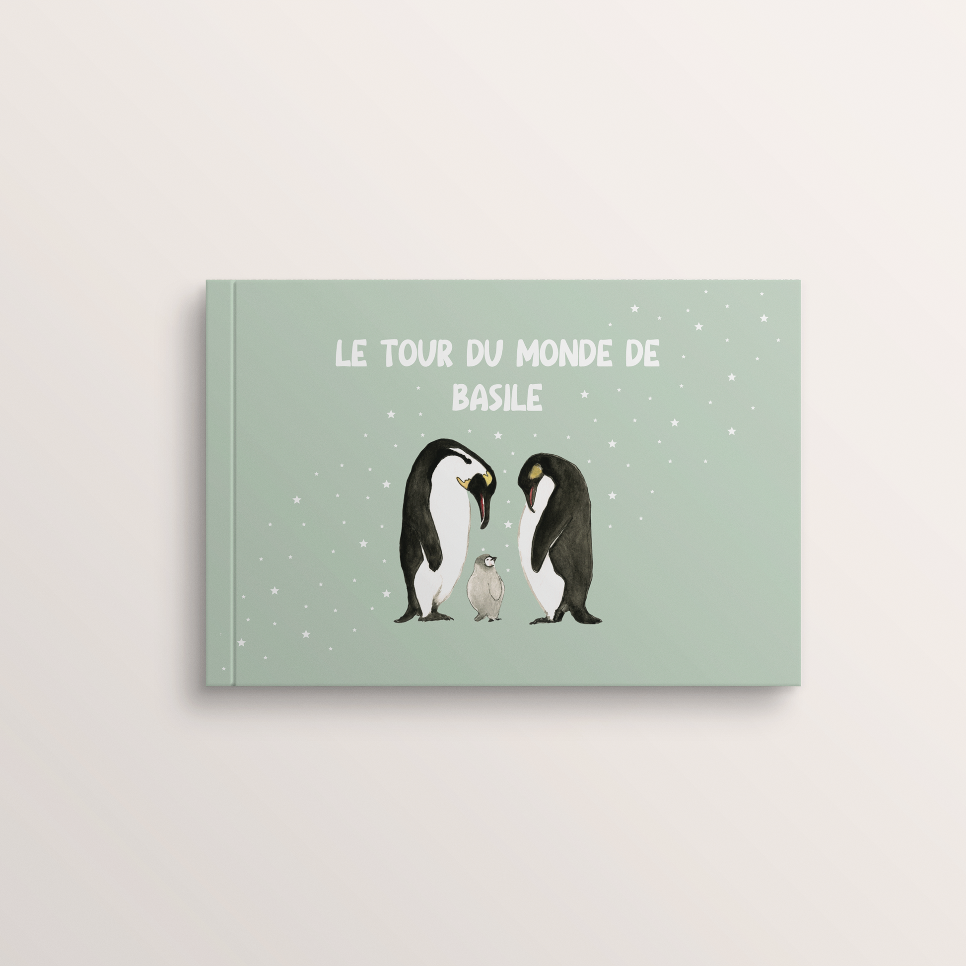 Livre enfant personnalisable manchots 