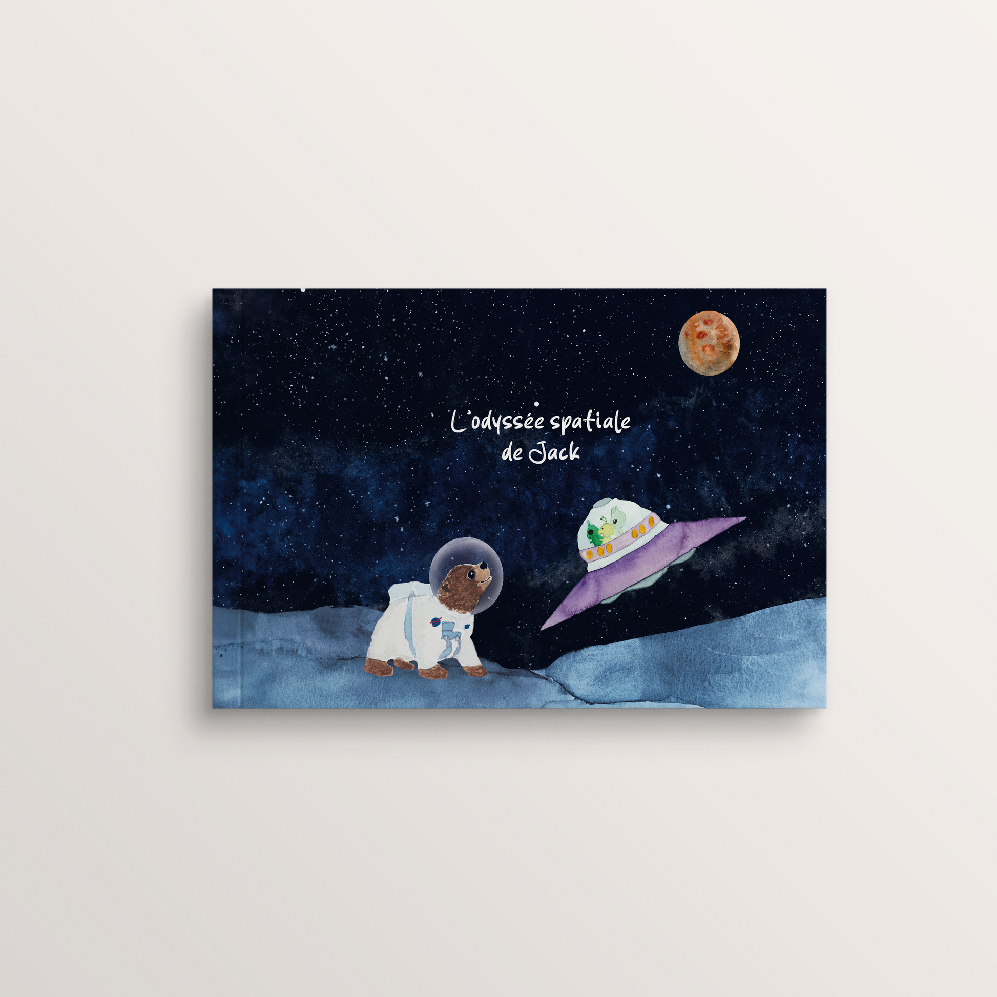 livre personnalisé enfant martiens univers galaxie planete astronaute