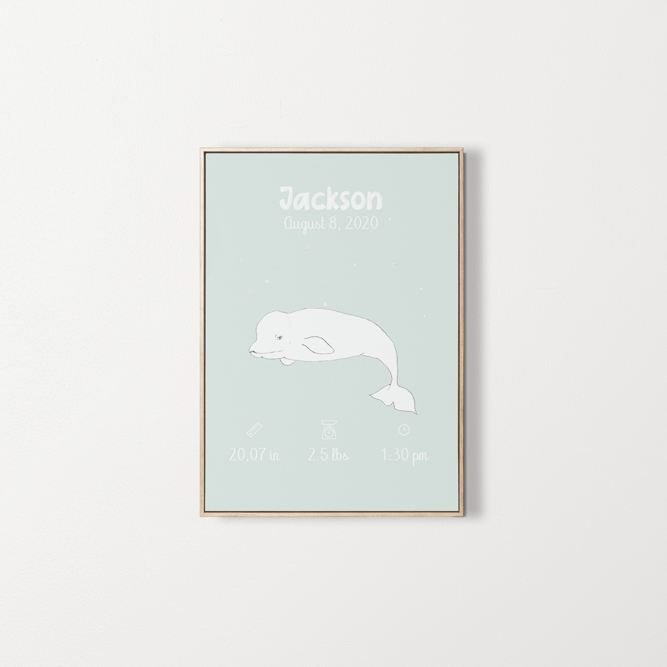 newborn_customized_poster_beluga