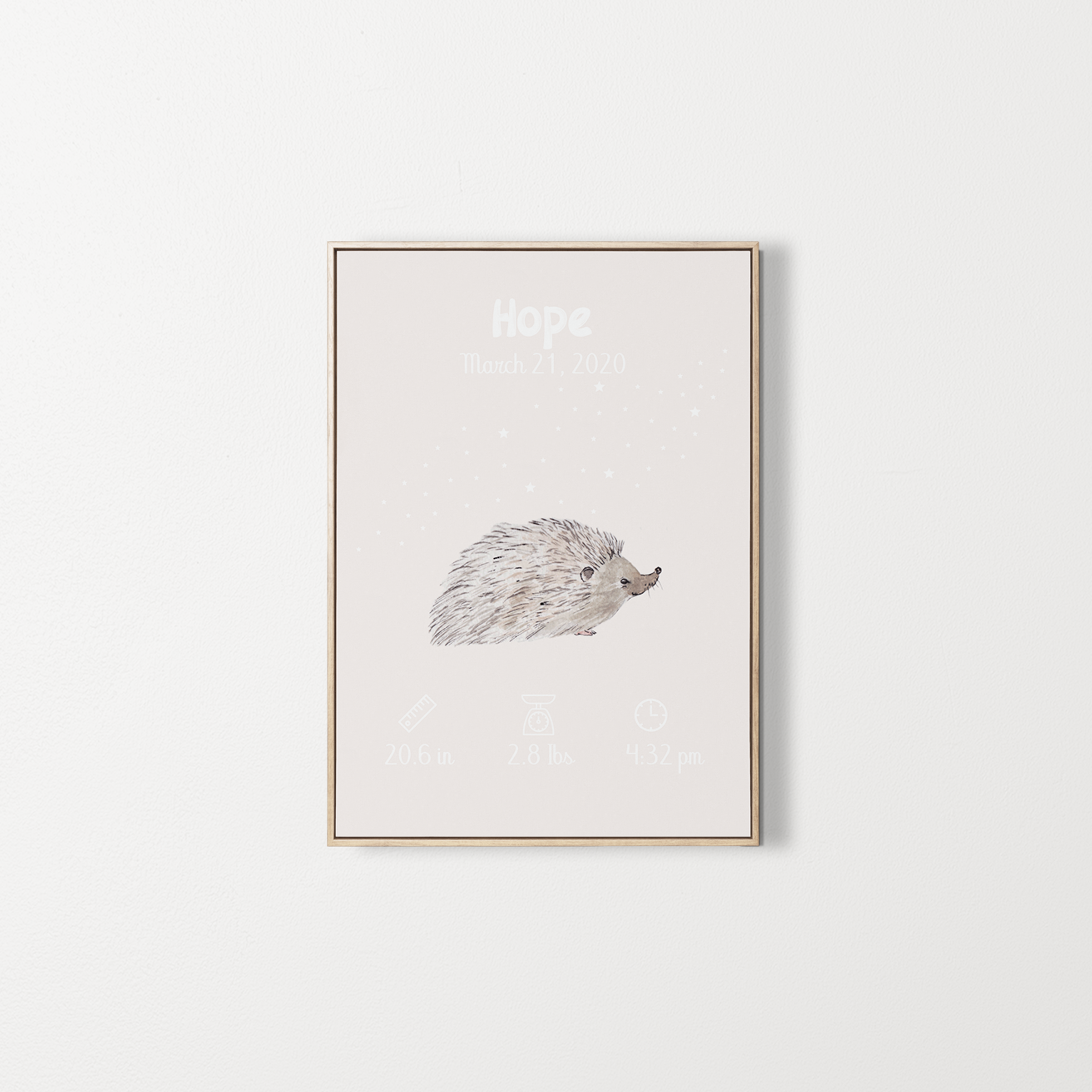 newborn_customized_poster_hedgehog