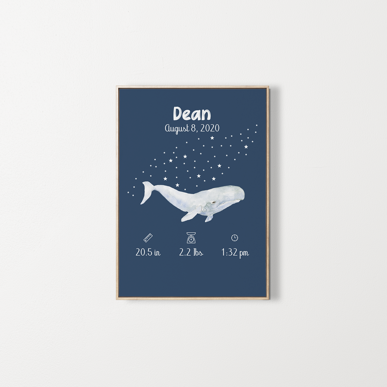 newborn_customized_poster_whale